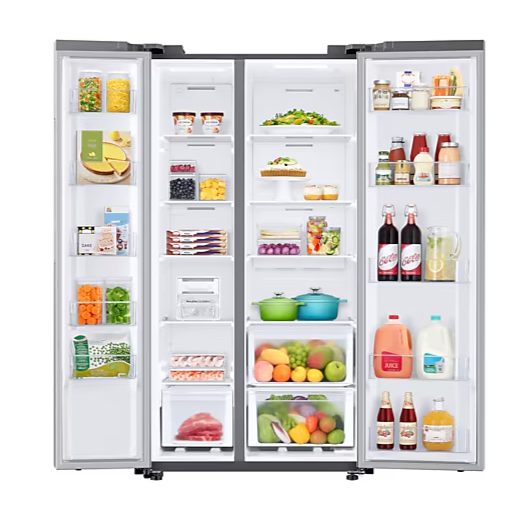 Refrigeradora Side by Side 23" sin Dispensador. RS23T5B00S9/AP. 36 Meses Garantía General 20 años Garantía Compresor Digital Inverter Refrigeradora Side by Side 23" sin Dispensador. RS23T5B00S9/AP. 36 Meses Garantía General 20 años Garantía Compresor Digital Inverter