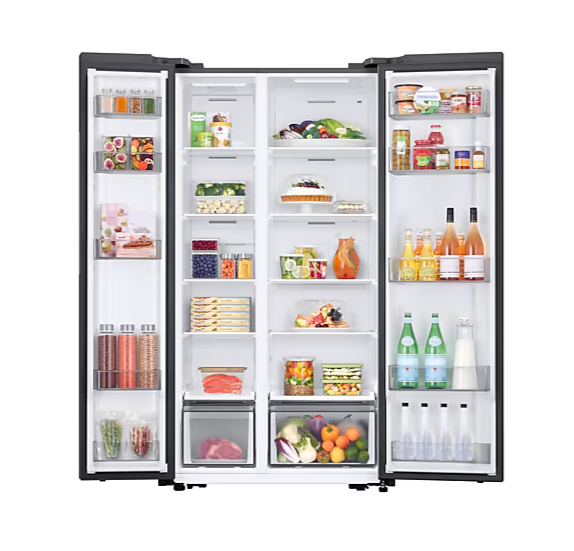 Refrigerador 20 pies, Gran Capacidad, Side by side sin dispensador plateada,20 años Garantía Compresor Digital Inverter Refrigerador 20 pies, Gran Capacidad, Side by side sin dispensador plateada,20 años Garantía Compresor Digital Inverter