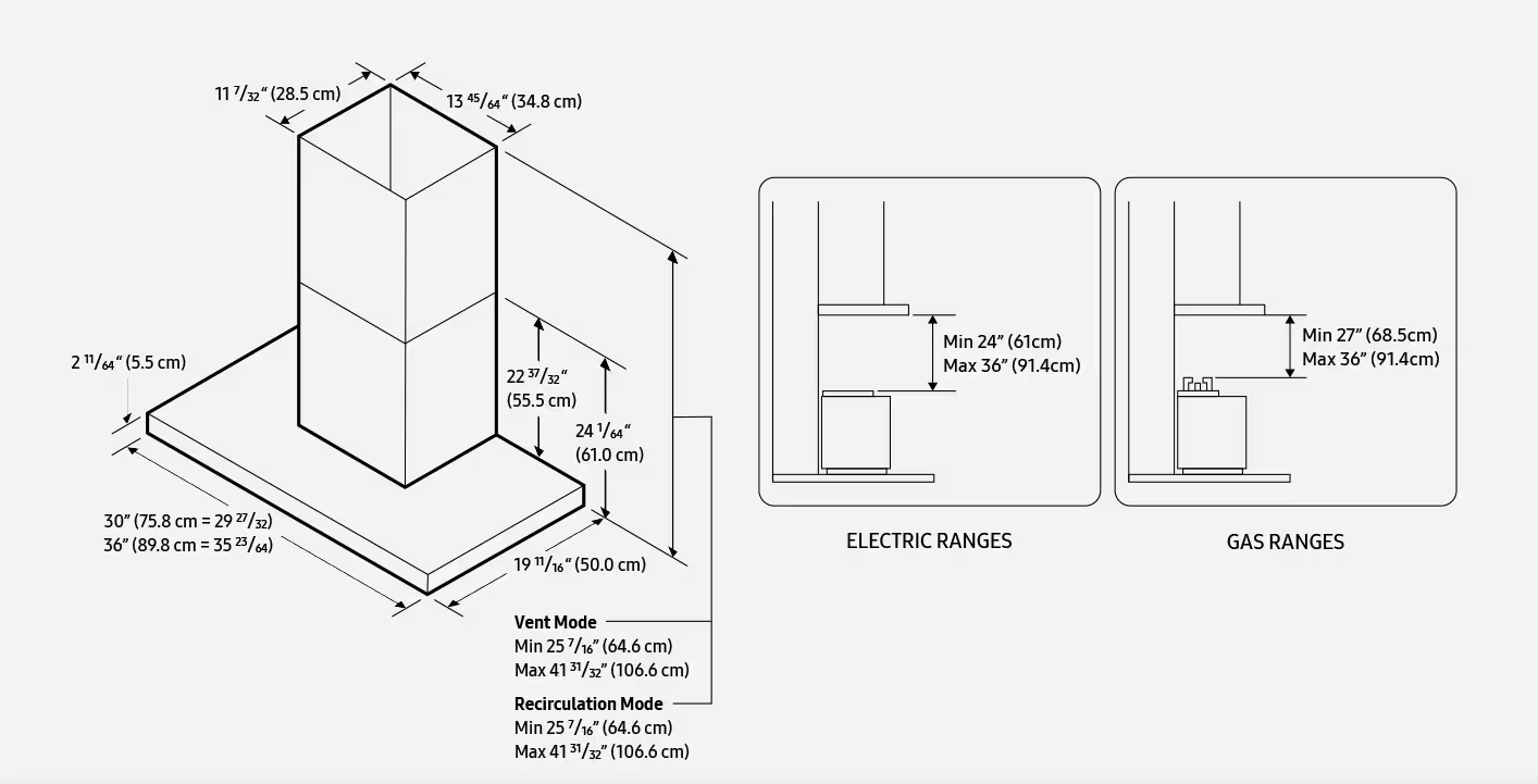 NK30CB600W12AA, SAMSUNG Campana extractora inteligente de pared de 30" a medida en blanco puro, WIFI, 12 meses Garantía General NK30CB600W12AA, SAMSUNG Campana extractora inteligente de pared de 30" a medida en blanco puro, WIFI, 12 meses Garantía General
