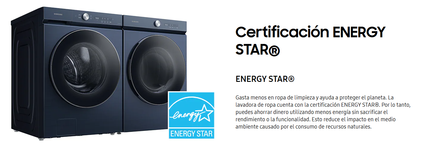 Lavadora Bespoke 26 Kg Carga Frontal Smart Con Ai Optiwash Navy WIFI. MULTICONTROL 36 meses Garantía General 20 años Garantía Motor Digital Inverter Lavadora Bespoke 26 Kg Carga Frontal Smart Con Ai Optiwash Navy WIFI. MULTICONTROL 36 meses Garantía General 20 años Garantía Motor Digital Inverter