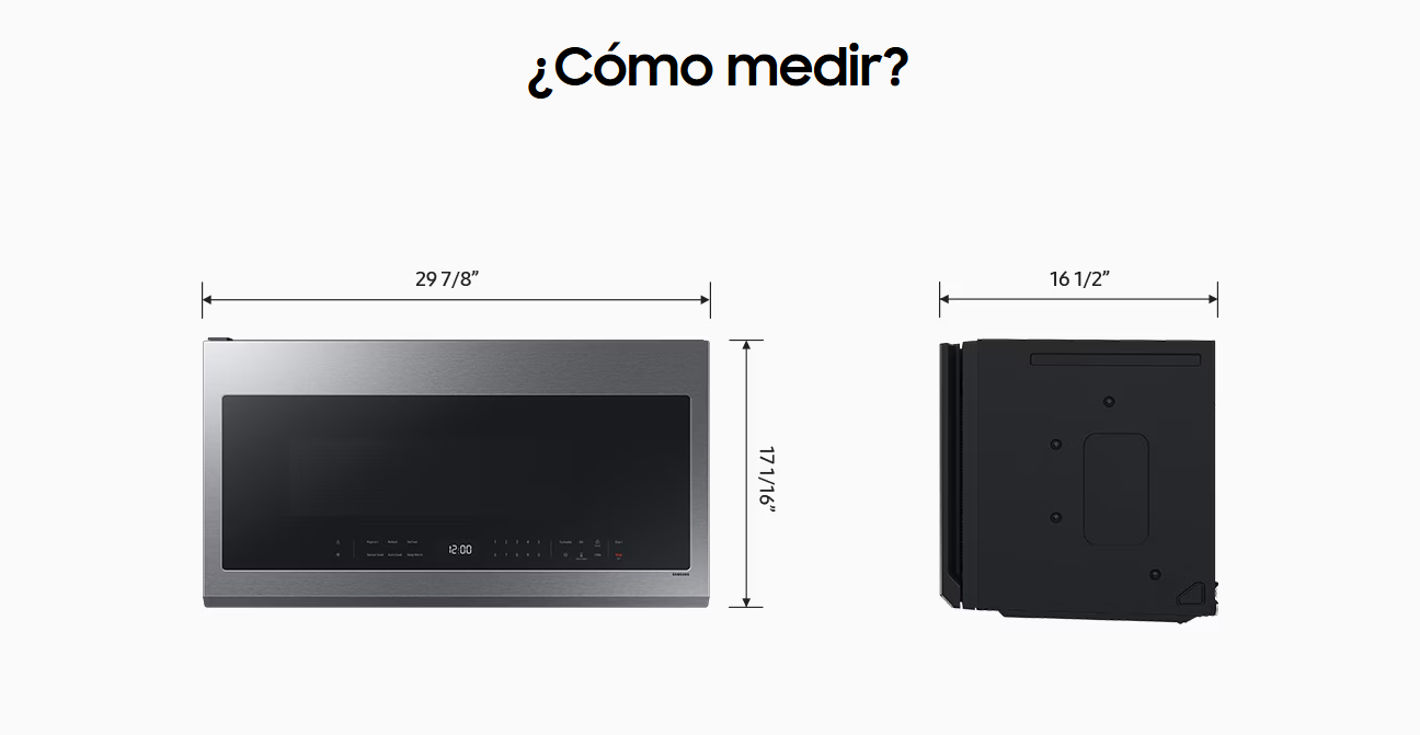 ME21DG6300SRAA, Microwave OTR 2.1 Cu. Ft. In Fingerprint Resistant Stainless Steel, 12 meses Garantía General ME21DG6300SRAA, Microwave OTR 2.1 Cu. Ft. In Fingerprint Resistant Stainless Steel, 12 meses Garantía General